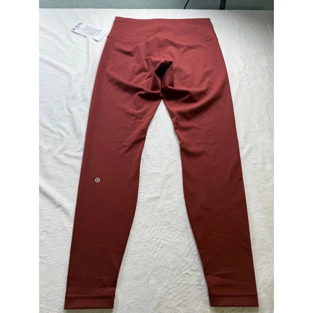 Lululemon Wunder Train HR Tight 28 Red Merlot Everlux Leggings LW5DJ0S Size 12